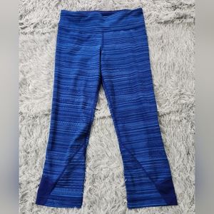 Under Armour Blue Space Dye Crop Leggings